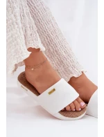 Dámské pantofle Big Star – bílé