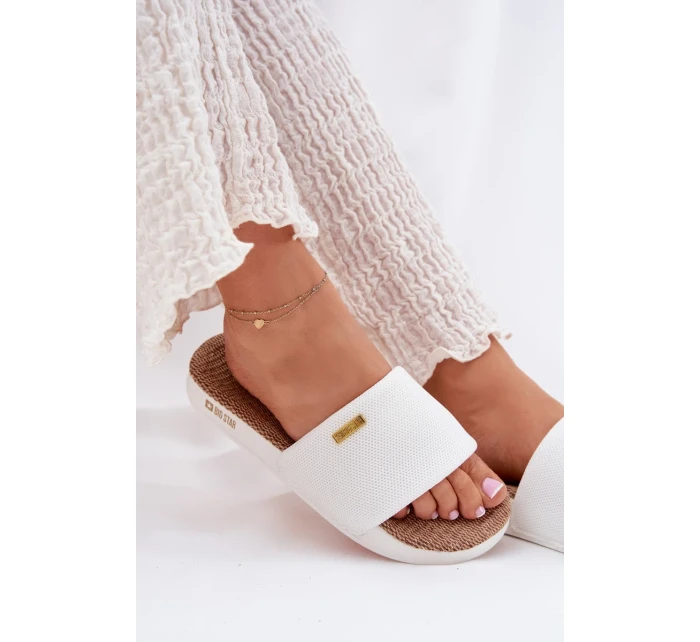 Dámské pantofle Big Star – bílé