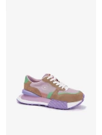 Dámské semišové tenisky na platformě Big Star – růžové Dámské semišové tenisky na platformě Big Star – růžové