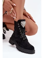 Dámské workery s krystaly Rosira – černé