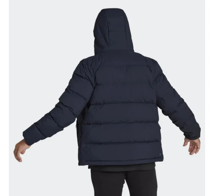 Pánská péřová bunda s kapucí M model 21859205 Tmavě modrá - ADIDAS Pánská péřová bunda s kapucí M model 21859205 Tmavě modrá - ADIDAS