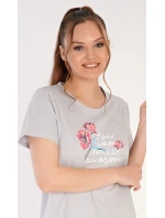 Dámská noční košile s krátkým rukávem model 18831612 - Vienetta Dámská noční košile s krátkým rukávem model 18831612 - Vienetta