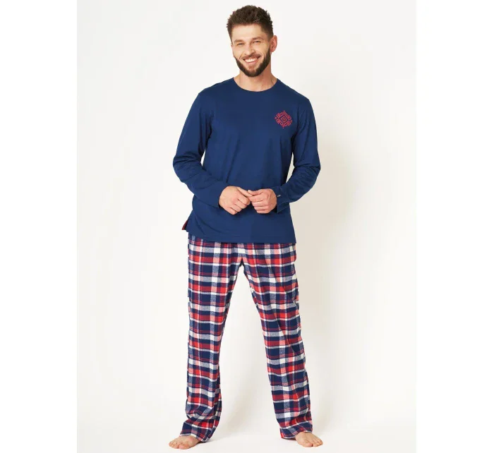 Pyžamo Key MNS 613 B24 Flanel M-2XL pánské