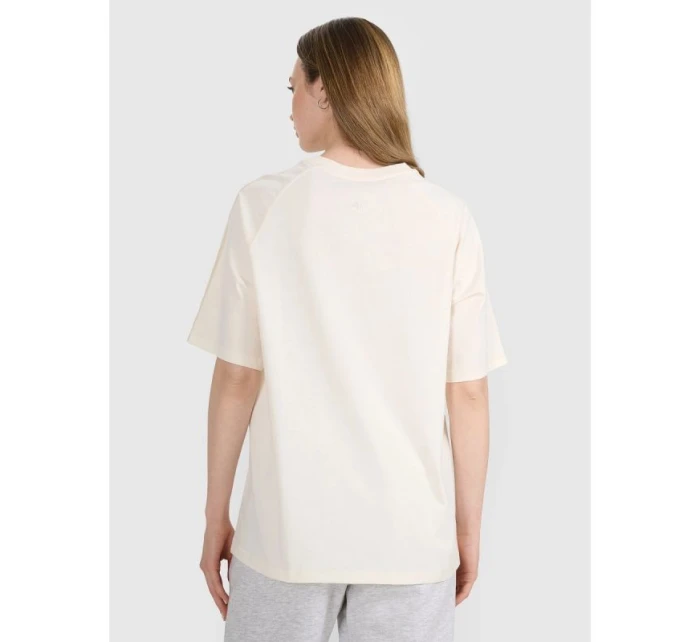 Dámské tričko oversize s potiskem 4F 4FRSS25TTSHF2791-11S Dámské tričko oversize s potiskem 4F 4FRSS25TTSHF2791-11S