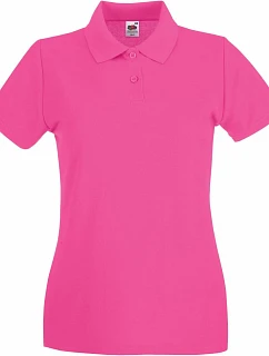 LadyFit Premium Polo Dámské piqué polo model 22442230 fuchsia - Fruit of the Loom