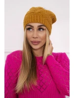 Sandra K210 hořčicová fleecová čepice Sandra K210 hořčicová fleecová čepice