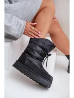 Sněhule na platformě se zipem Big Star model 21678314 Černé - Big Star Shoes