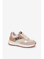 Dámské Sportovní Boty Na Platformě Zebra Béžové Davinara