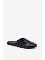 Dámské Mule z Umělé Kůže Ploché Černé Romelle Dámské Mule z Umělé Kůže Ploché Černé Romelle