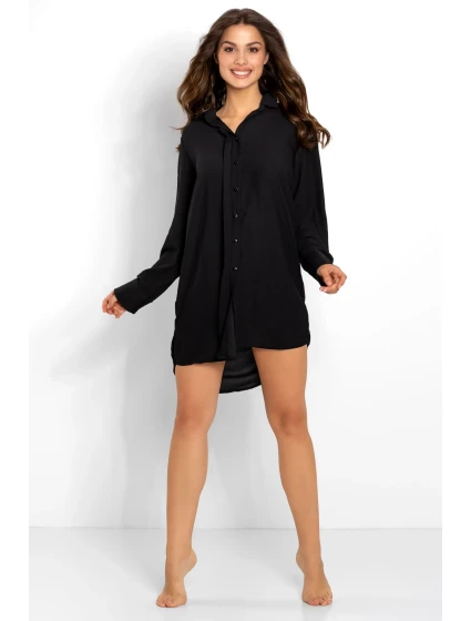 Dámská noční košile Bella Black - Momenti Per Me Dámská noční košile Bella Black - Momenti Per Me