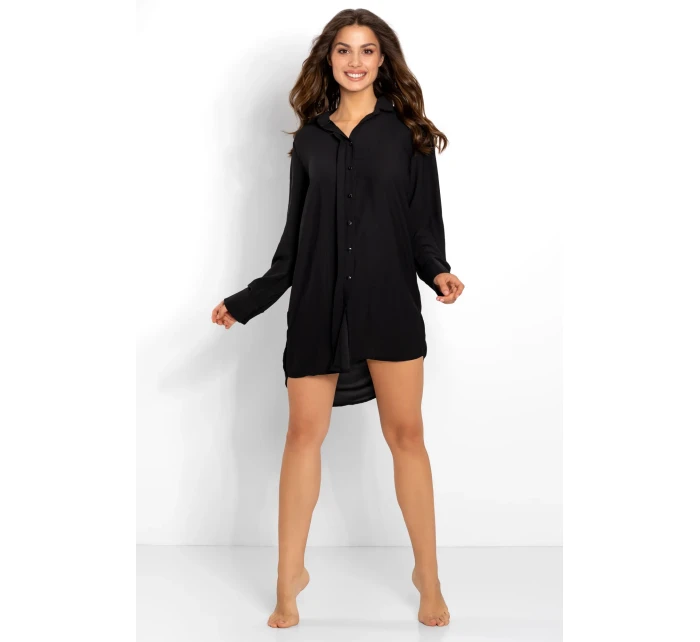 Dámská noční košile Bella Black - Momenti Per Me Dámská noční košile Bella Black - Momenti Per Me