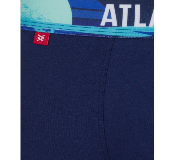 Pánské sportovní boxerky ATLANTIC 3Pack - tmavě modré/modré