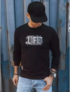 Pánská mikina s potiskem černá Dstreet model 21966064 - FashionStreet