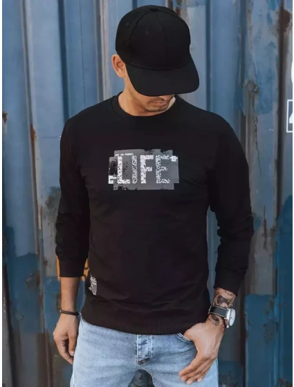 Pánská mikina s potiskem černá Dstreet model 21966064 - FashionStreet