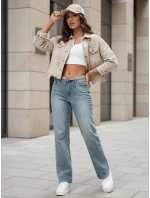 Dámské džínové kalhoty se širokými nohavicemi LOSSLEG blue FashionStreet UY2672 Dámské džínové kalhoty se širokými nohavicemi LOSSLEG blue FashionStreet UY2672