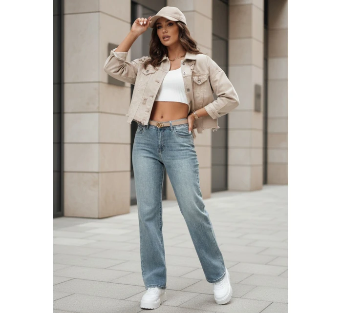 Dámské džínové kalhoty se širokými nohavicemi LOSSLEG blue FashionStreet UY2672 Dámské džínové kalhoty se širokými nohavicemi LOSSLEG blue FashionStreet UY2672