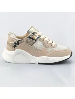 Béžové dámské sportovní boty (6348) Béžové dámské sportovní boty (6348)