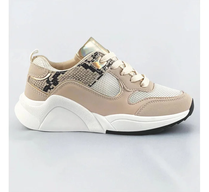 Béžové dámské sportovní boty (6348) Béžové dámské sportovní boty (6348)