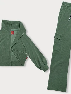 Casual komplet v olivové barvě s kalhotami typu cargo model 22551005 - LHD