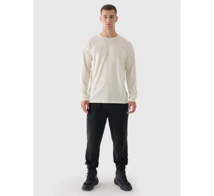 Pánské tričko oversize s potiskem a dlouhým rukávem 4F 4FRAW24TLONM507-83S