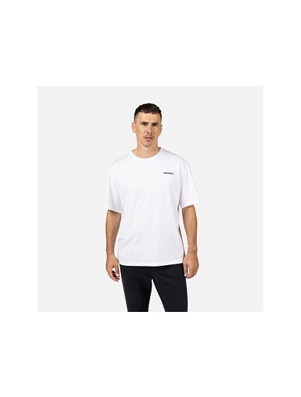 Pánské tričko ROSSIGNOL Waterfall Relax Tee, bílé Pánské tričko ROSSIGNOL Waterfall Relax Tee, bílé