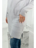 Svetr se stojáčkem světle šedý Svetr se stojáčkem světle šedý