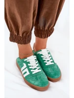 Tenisky Sportovní Obuv Semišová Zelená model 21690659 - VINCEZA Tenisky Sportovní Obuv Semišová Zelená model 21690659 - VINCEZA