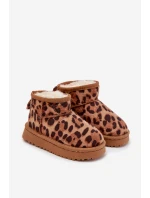 Dětské sněhule vyhřívané s Panterka Hnědé model 21718620 - Boto Dětské sněhule vyhřívané s Panterka Hnědé model 21718620 - Boto