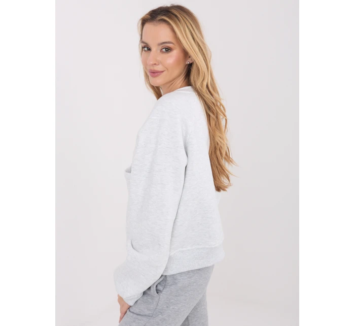 WT BL mikina A1452.99 světle šedá