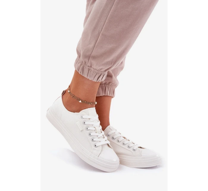 Dámské plátěné tenisky Big Star – bílé