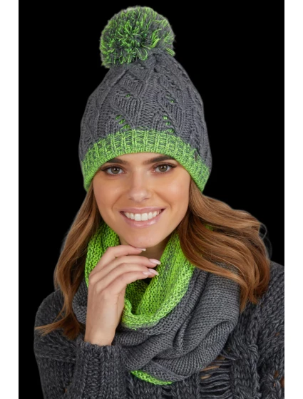 Dámská čepice K.15.13.06S-2 šedá - Kamea