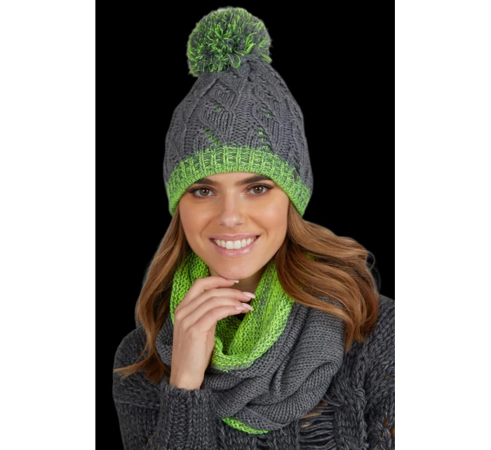 Dámská čepice K.15.13.06S-2 šedá - Kamea