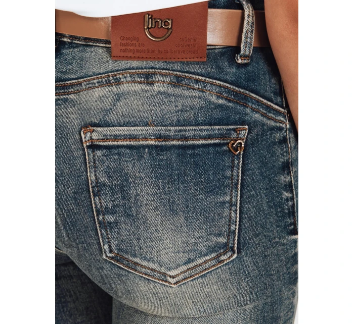 Dámské úzké push up džíny modré FashionStreet UY2803