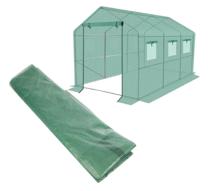 Krycí plech pro zahradní tunel 200x350x200 cm ZELENÝ Krycí plech pro zahradní tunel 200x350x200 cm ZELENÝ