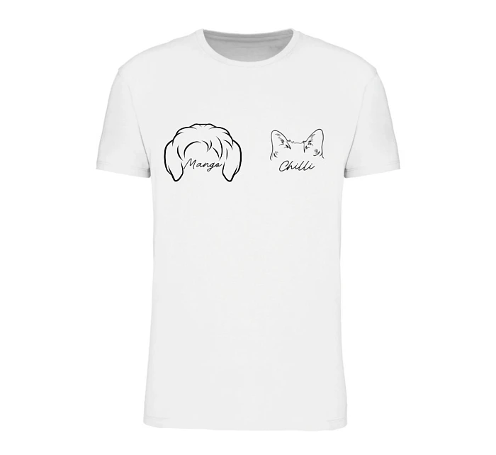 Personalizované dámské tričko se zvířecímí oušky Personalizované dámské tričko se zvířecímí oušky