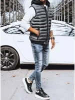Pánská prošívaná šedá vesta FashionStreet TX4093
