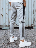 Pánské světle šedé teplákové kalhoty model 21972465 - Dstreet Pánské světle šedé teplákové kalhoty model 21972465 - Dstreet