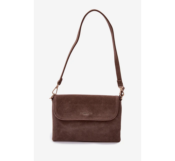 Malá Kabelka Listonoška z Eko semiše Tmavě béžová Lucelle