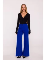 model 21296011 Kalhoty se širokými nohavicemi královská modř - Moe model 21296011 Kalhoty se širokými nohavicemi královská modř - Moe