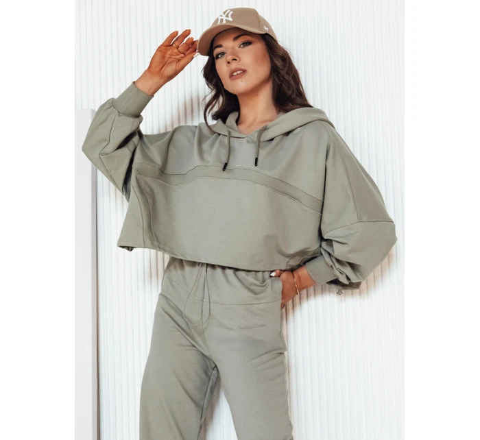 Dámská tepláková souprava olivová model 21975270 - Dstreet Dámská tepláková souprava olivová model 21975270 - Dstreet