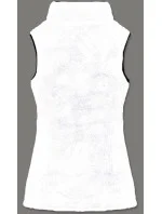 Bílá dámská plyšová vesta (HH005-45)