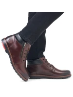 Kožené pohodlné zateplené boty M model 20539794 brown - Rieker