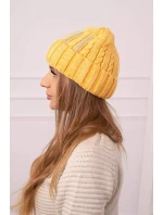 Dámská čepice Selena K384 hořčicová Dámská čepice Selena K384 hořčicová