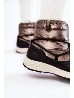 Dámské sněhule Memory Foam Big Star model 21600905 Stříbrná a černá - Big Star Shoes