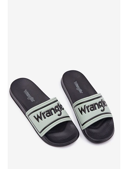 Pánské Pantofle WRANGLER AVERELL SLIDER MEN LOW 20251042.52D Světle Zelené Pánské Pantofle WRANGLER AVERELL SLIDER MEN LOW 20251042.52D Světle Zelené