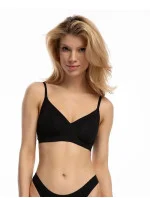 Dámská podprsenka soft Simple T-Shirt BRA Černá - Julimex