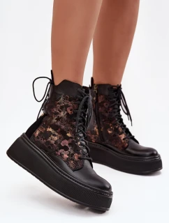 Boty na široké podrážce  model 219393 Step in style