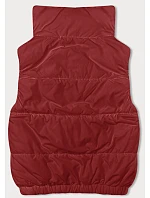 Dámský krátký top bez rukávů se stojáčkem červený (16M9092-270) Dámský krátký top bez rukávů se stojáčkem červený (16M9092-270)