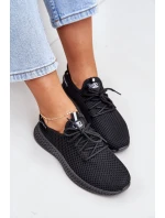 Síťované Nazouvací Sportovní Boty Dámské Černé model 21683372 - Boto Síťované Nazouvací Sportovní Boty Dámské Černé model 21683372 - Boto