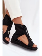 Dámské sandály s horní částí Černé model 21937516 - Boto